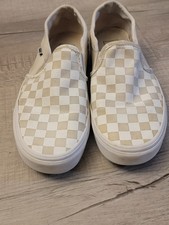 Vans #98 Checkerboard Classic Slip-On Shoe Incense/True White Youth SZ 8