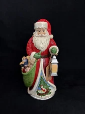 Jim Shore “Christmas Joy Shines Ever Bright” Santa Figurine NIB Enesco 9.5”