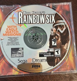 Tom Clancy's Rainbow Six (Sega Dreamcast, 2000) complete case manual