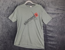 Vintage Element Skate T Shirt Mens L Grey Y2K Wind Water Fire Earth Skate