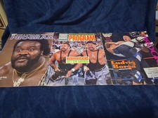 Vintage WWF Program Magazine Lot Of 3 w/Merch Inserts Stephanie McMahon 1st Time