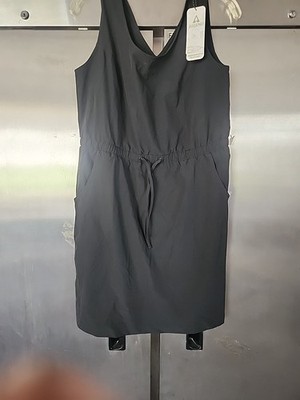 NWT Ascend Black Sleeveless V Back Dress Womans L Outdoors, Hike