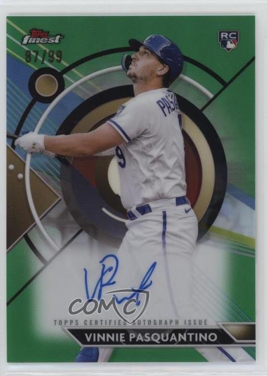 2023 Topps Finest Green Refractor /99 Vinnie Pasquantino #FA-VP Rookie Auto RC