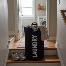 90L Oxford Fabric Laundry Basket Portable Col...