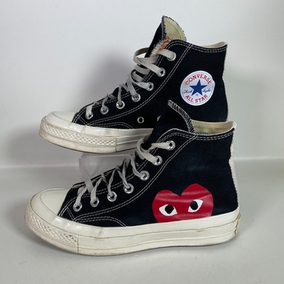Converse Commes Des Garcons Sneaker UK 5 schwarz weiß CDG Spielschuhe