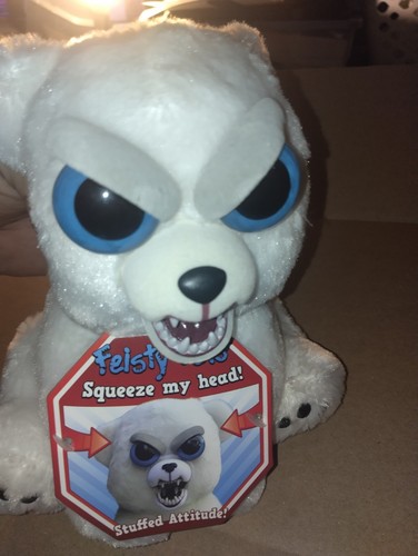 Feisty Pets “KARL the SNARL” 9" Polar Bear Plush WMC William Mark Corporation - Imagen 6 de 6