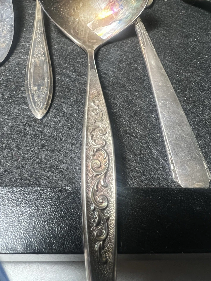 Utensilios para servir vintage de plata renacentista Rogers de 1847 Foto 4 de 4