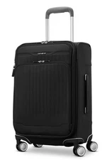 Samsonite Silhouette 18 21" Carry-On Expandable Softside Spinner Luggage, Black