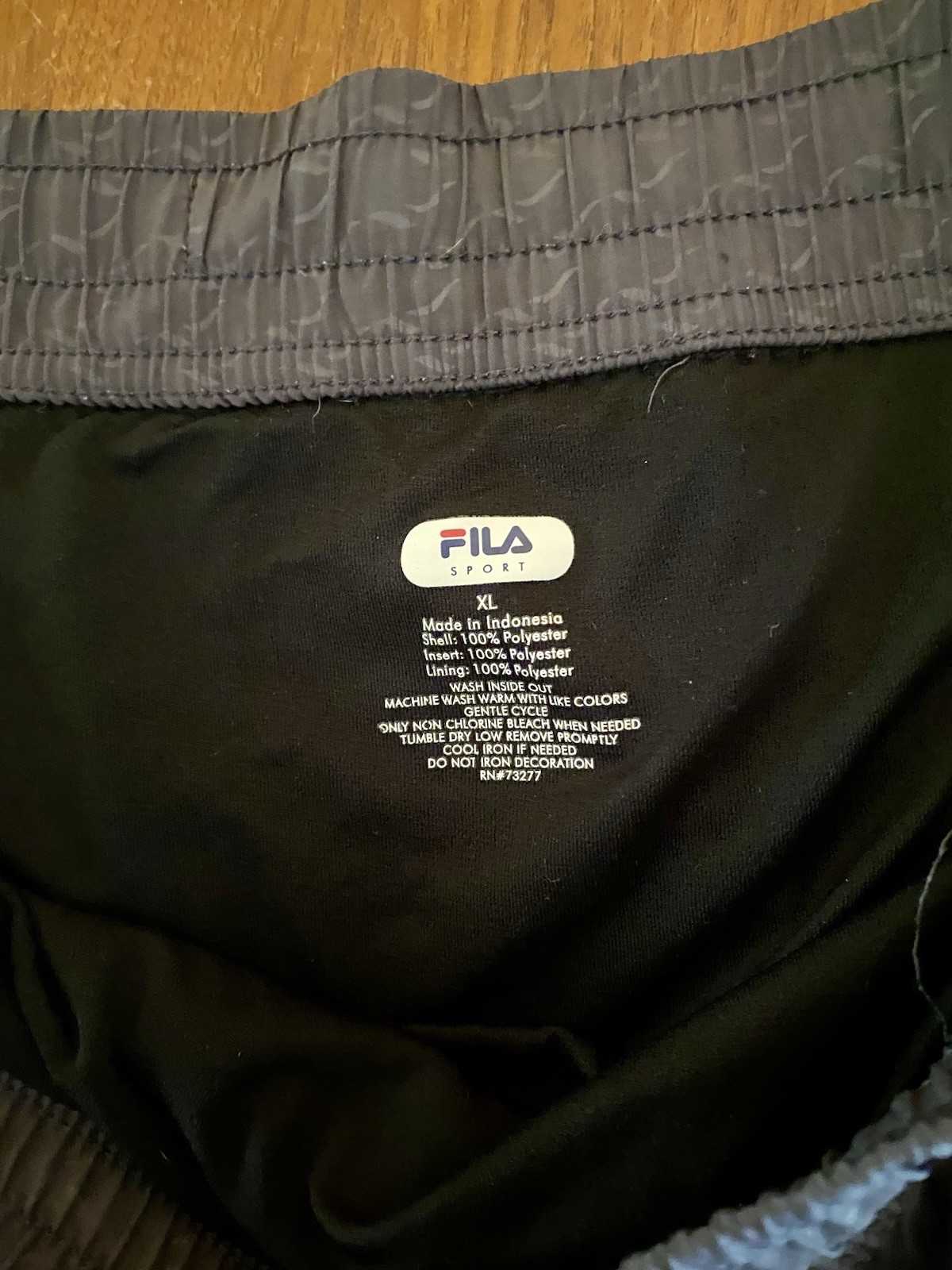 Fila Sport pantaloncino donna XL grigio rosa atletico cordino corsa spiaggia nuoto