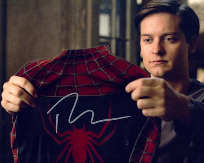 TOBEY MAGUIRE SIGNED REPRINT SPIDERMAN AUTOGRAPH ACTOR 8''x10'' Photograph