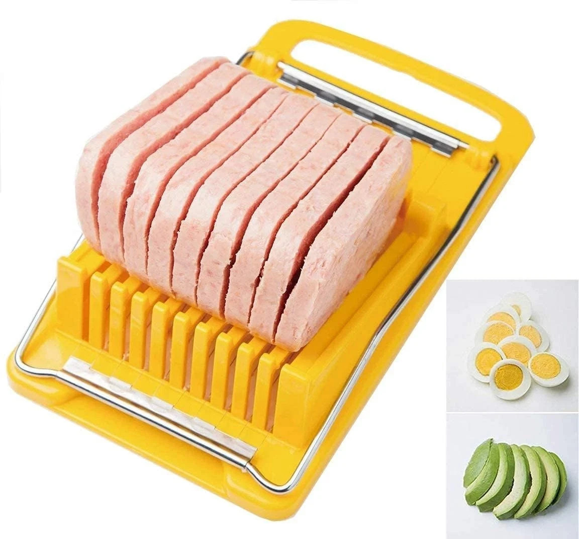 Stainless Steel Egg & Luncheon Meat Slicer Multi-Function Kitchen Cutter Gadget
