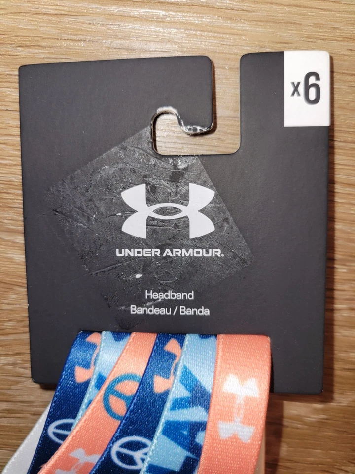 Paquete de 6 diademas Under Armour niñas talla única multicolor gráfico UA nuevas Foto 3 de 4