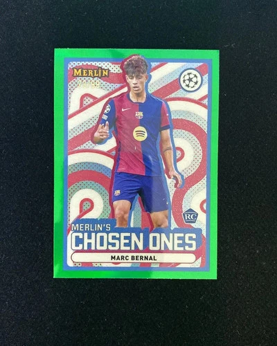 2024-25 Topps Merlin Merlin's Chosen Ones Marc Bernal RC #MC-12 Green 23/99 SG51