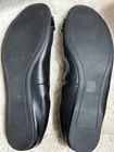 Coach Chelsea Chelsey Black Leather Ballet Flat Strap Logo 10B Comfort — photo 7