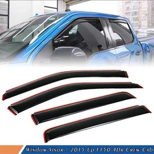 For Ford F150 Supercrew Cab 2015-2024 In-Channel Window Visors Vent Rain Guards