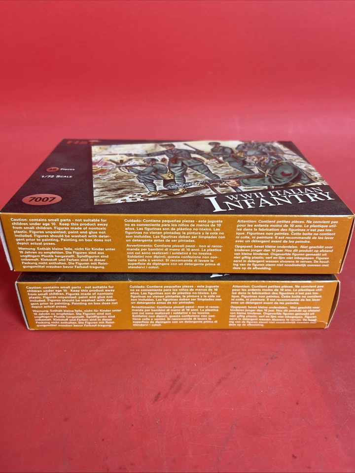 HAT Industries Segunda Guerra Mundial Infantería Italiana 7007 Escala 1:72 Figura Modelo Kit Lote 2 Foto 2 de 4
