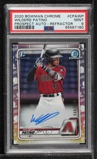 2020 Bowman Chrome Prospect Refractor 473/499 Wilderd Patino PSA 9 MINT Auto sw8