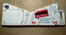 Vintage GOTTLIEB Wedge Head Pinball EM Apron