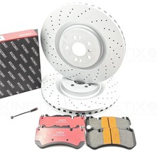 F&uuml;r Mercedes ML63 AMG High Carbon Vorne Gelocht Gerillt Bremsscheiben Pads Sonde
