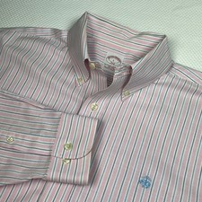 Brooks Brothers Men  s 346 All Supima Cotton Shirt Size L