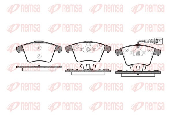 Remsa Bremsbelagsatz Scheibenbremse 1045.01 FüR Vw Multivan T5 7HN 7HM 7HF 7EF-image