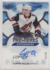 2017-18 Upper Deck Ice Ice Premieres Auto 50/99 Clayton Keller #IPA-CK Auto 7ci