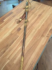 Antique Victorian 1800's Knights Of The Golden Eagle Ceremonial Sword W Holster