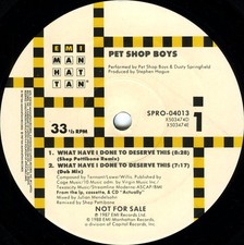 Pet Shop Boys - What Have I Done To Deserve This? / Rent (12") (Good Plus (G+))