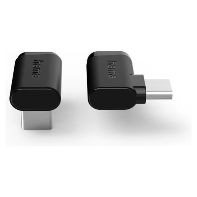Hama USB C Right Angle Adapter Black