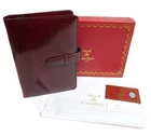 Authentic Cartier Happy Birthday notebook cover Leather #386