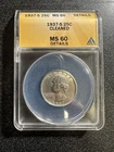 1937 S Washington Quarter MS60 Details Cleaned ANACS
