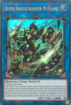 YuGiOh Alien Shocktrooper M-Frame DUOV-EN003 Ultra Rare Englisch Neu 1st
