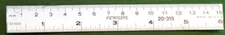Vintage Advertising 6" Metal Promo Ruler Fairgate #20-315