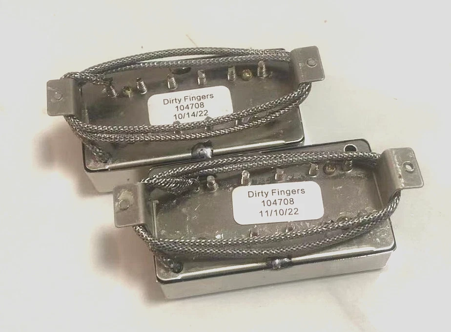 Gibson Les Paul Pickup Dirty Fingers peças de guitarra preta pescoço SG ponte Humbucke - Imagem 2 de 2