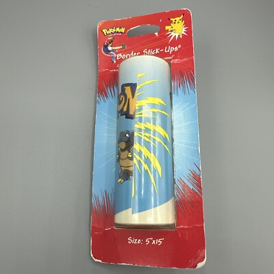 Pokemon 1999 Border Stick Up 42445 USA Nintendo Priss Prints Vtg