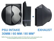 Antminer S19 S21 Shrouds 8"/20cm Intake Exhaust Cooling Upgrade Noise Reduction