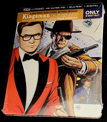 Kingsman: The Golden Circle Limited Edition (4K Ultra HD/Blu-ray)(SteelBook) NEW