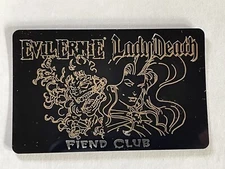 Evil Ernie Lady Death FIEND CLUB membership card