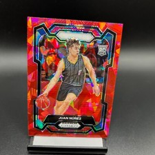 2024 Prizm Draft Picks Red Ice RC #36 Juan Nunez FC Barcelona