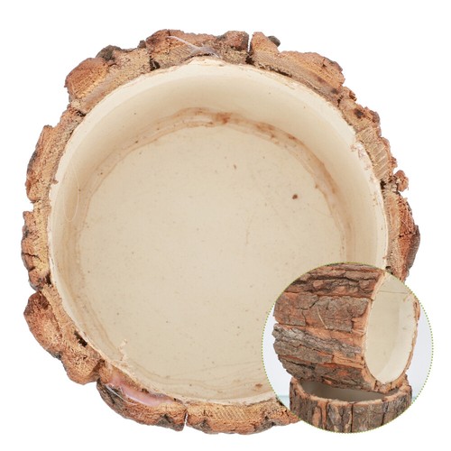 2 Pcs Flower Bucket Utensils Natural Bark Planter Log Pot Garden Arrangement