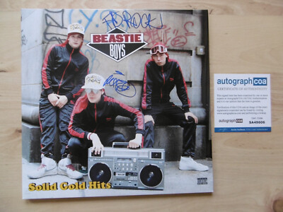 Beastie Boys Original Autogramme signed LP-Cover ''Solid Gold Hits'' Vinyl ACOA