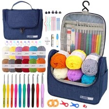 All In One Crochet Kits for Beginners Crochet Starter Kit with Storage Bag