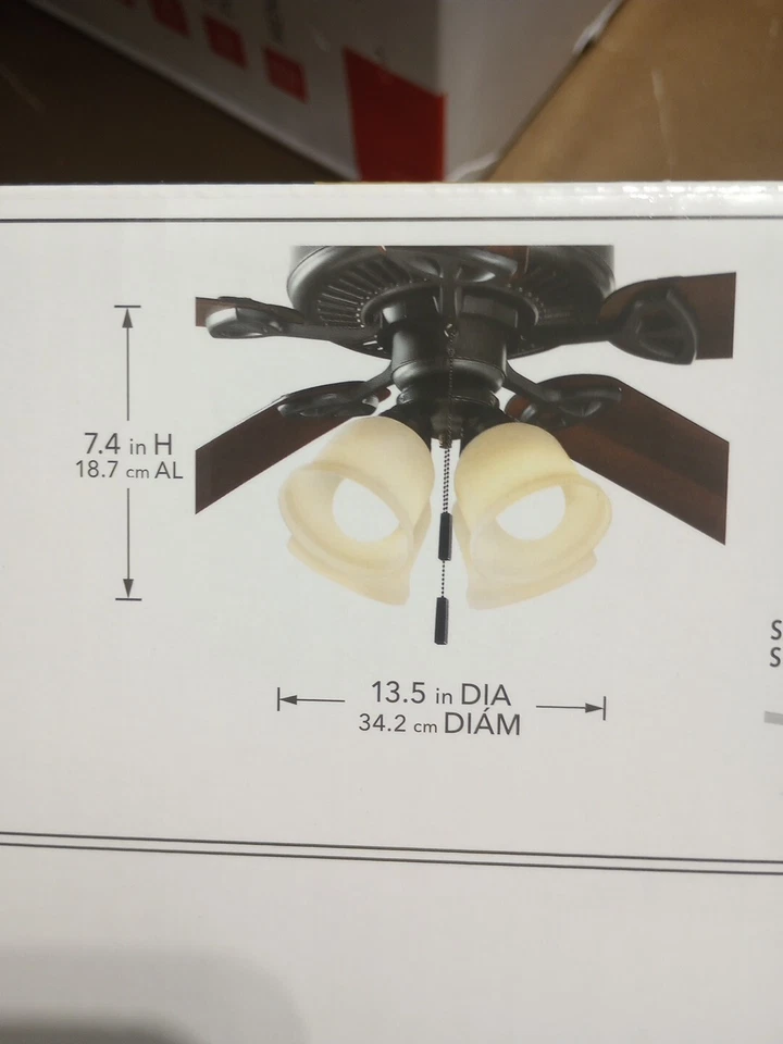 Hampton Bay Gazelle 4 light Led Kit For Ceiling Fan Universal 1002 723 735 NEW - Image 4 of 4