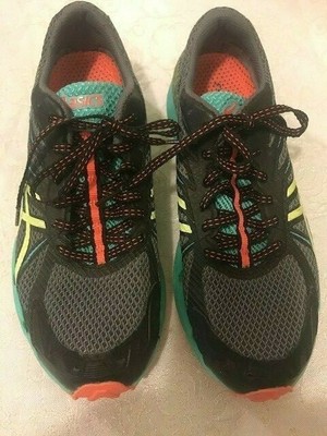 Asics turq/grey/coral gel fuji racer 3 