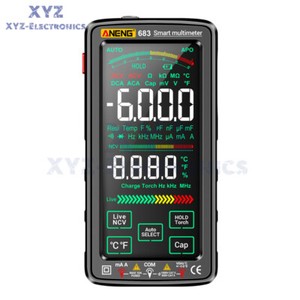 ANENG 683 Multimètre intelligent numérique AC/DC Testeur de la diode du compteur de capacité de tension