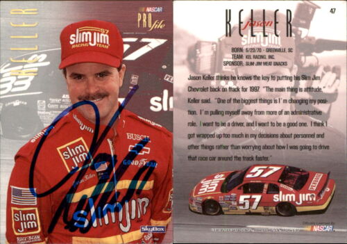 Jason Keller Signed 1997 SkyBox NASCAR Profile #47 Card KEL Racing Auto AU - Picture 1 of 1