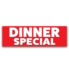 Dinner Special Vinyl Banner with Optional Sizes (Made in the USA)