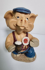 The Leonardo Collection M.C.P With Beer Pig Figurine Gig Ears With Hat Pig 