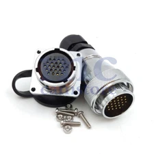 WS28 IP67 24 Pin Waterproof Electrical Power Cable Connector,Bulkhead Connector