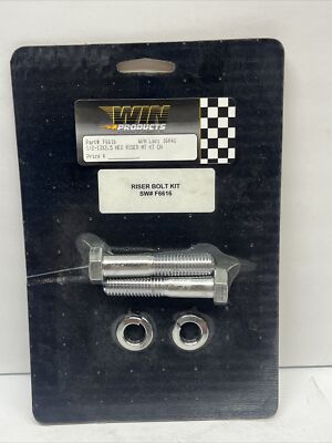 NOS PAUGHCO RISER BOLT MOUNT KIT CHROME  0.5  - 13  x 2.5  PART# F6616 Hex